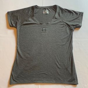 Under Armour RUN Short Sleeve T Shirt heat gear semi fitted SM/P/P Small